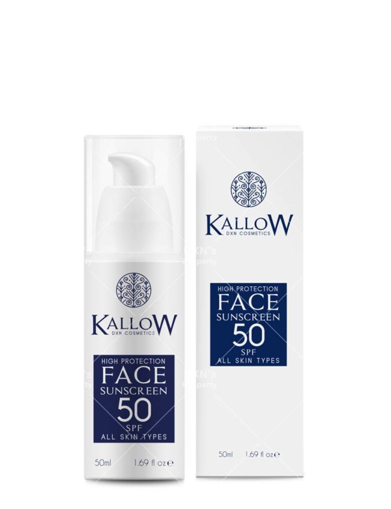 DXN Kallow – Magas Védelmű Fényvédő Arcra, SPF 50+